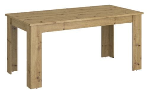 KONDELA Jedálenský rozkladací stôl dub artisan AIRON